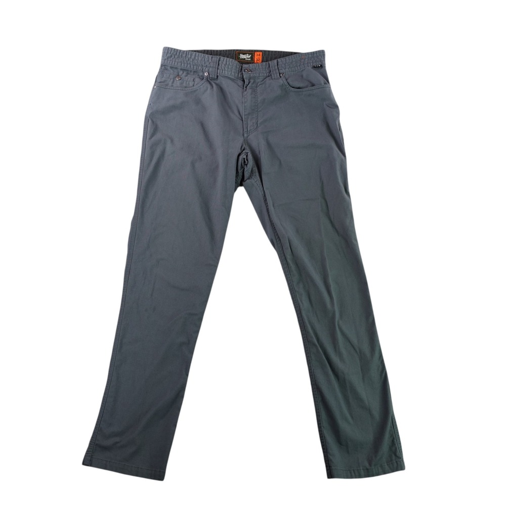 Howler Brothers ATX Work Pants Mens 34x32 Grey Cordura Stretch Canvas Chino